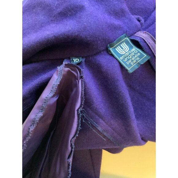 Ungaro vintage couture dress long sleeves high neck size 10 40ch 40H 42L - Picture 11 of 11